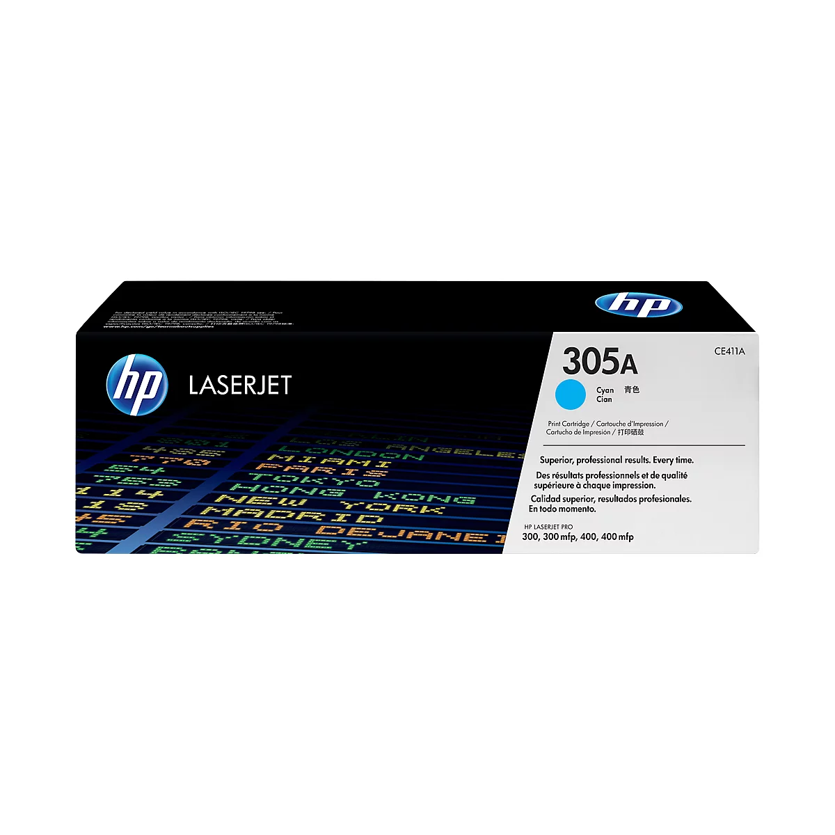Cartouche d'impression Color LaserJet CE411A HP, cyan