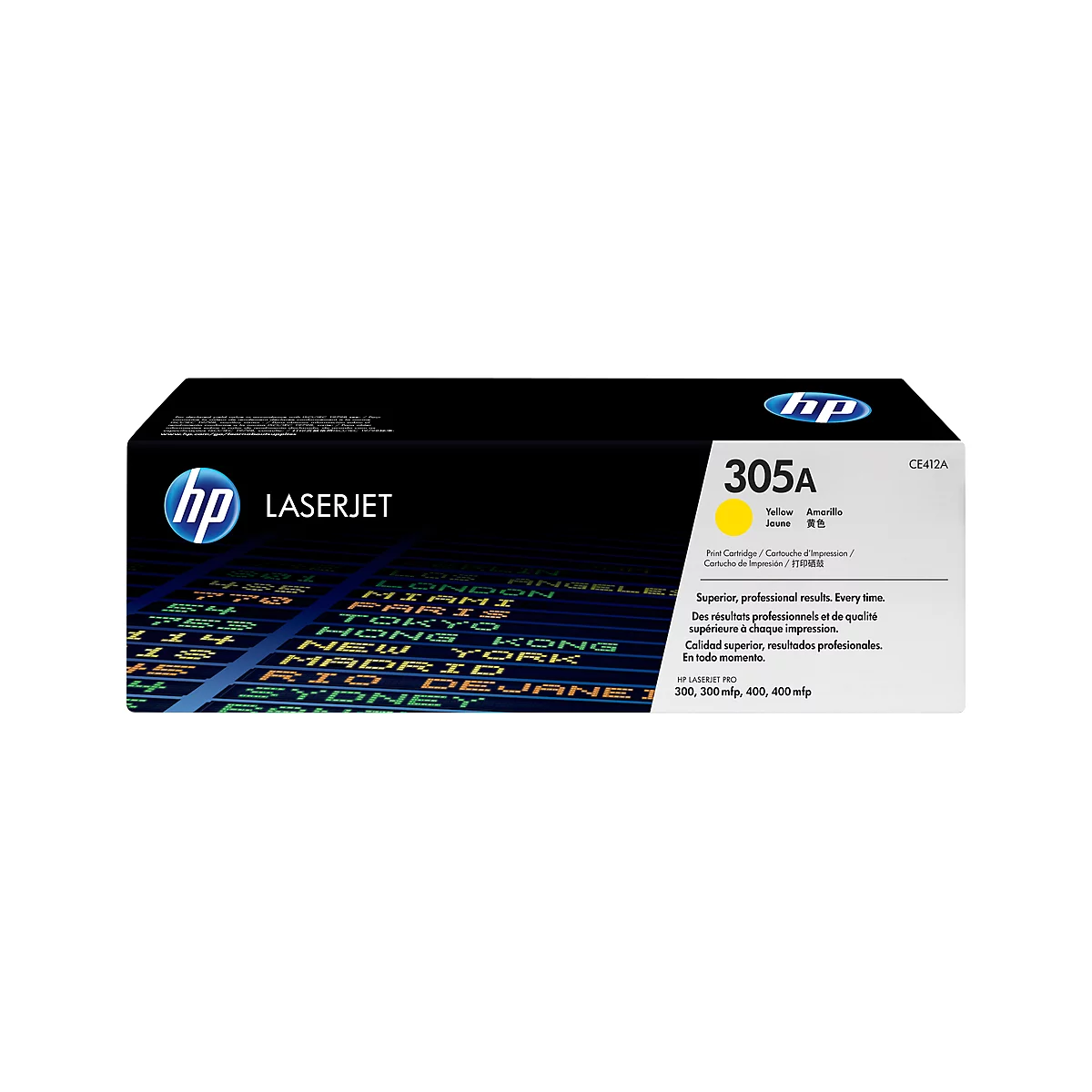 Cartouche d'impression Color LaserJet CE412A HP, jaune