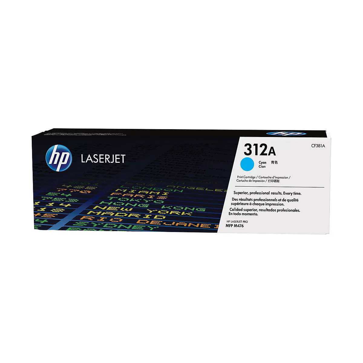 Cartouche d'impression Color LaserJet CF381A (n° 312A) HP, cyan