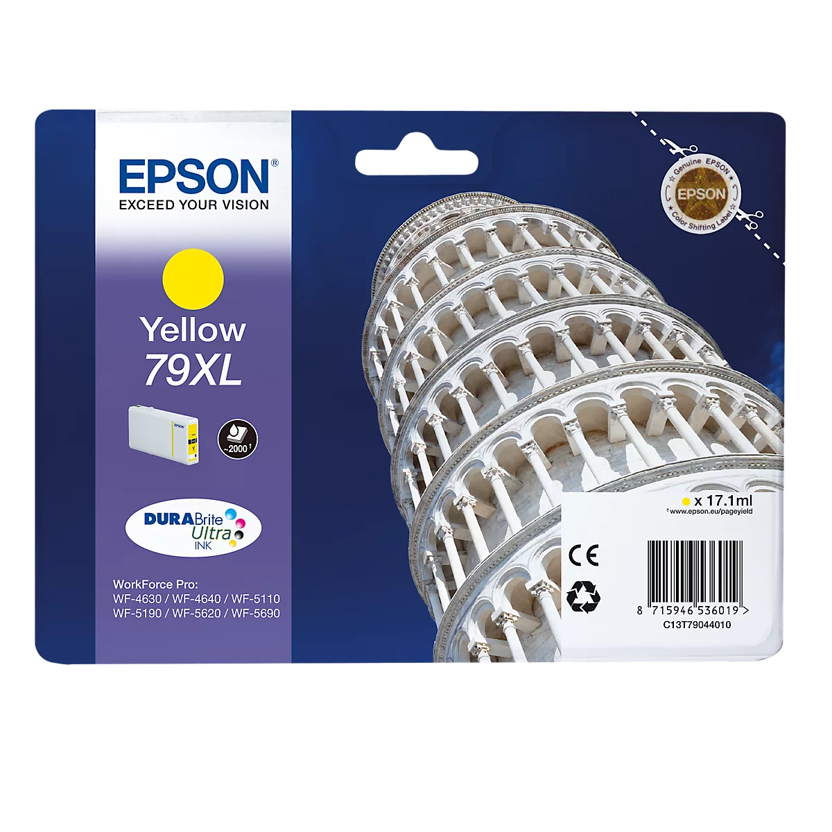Cartouche d'imprimante C13T79044010 XL Epson, jaune