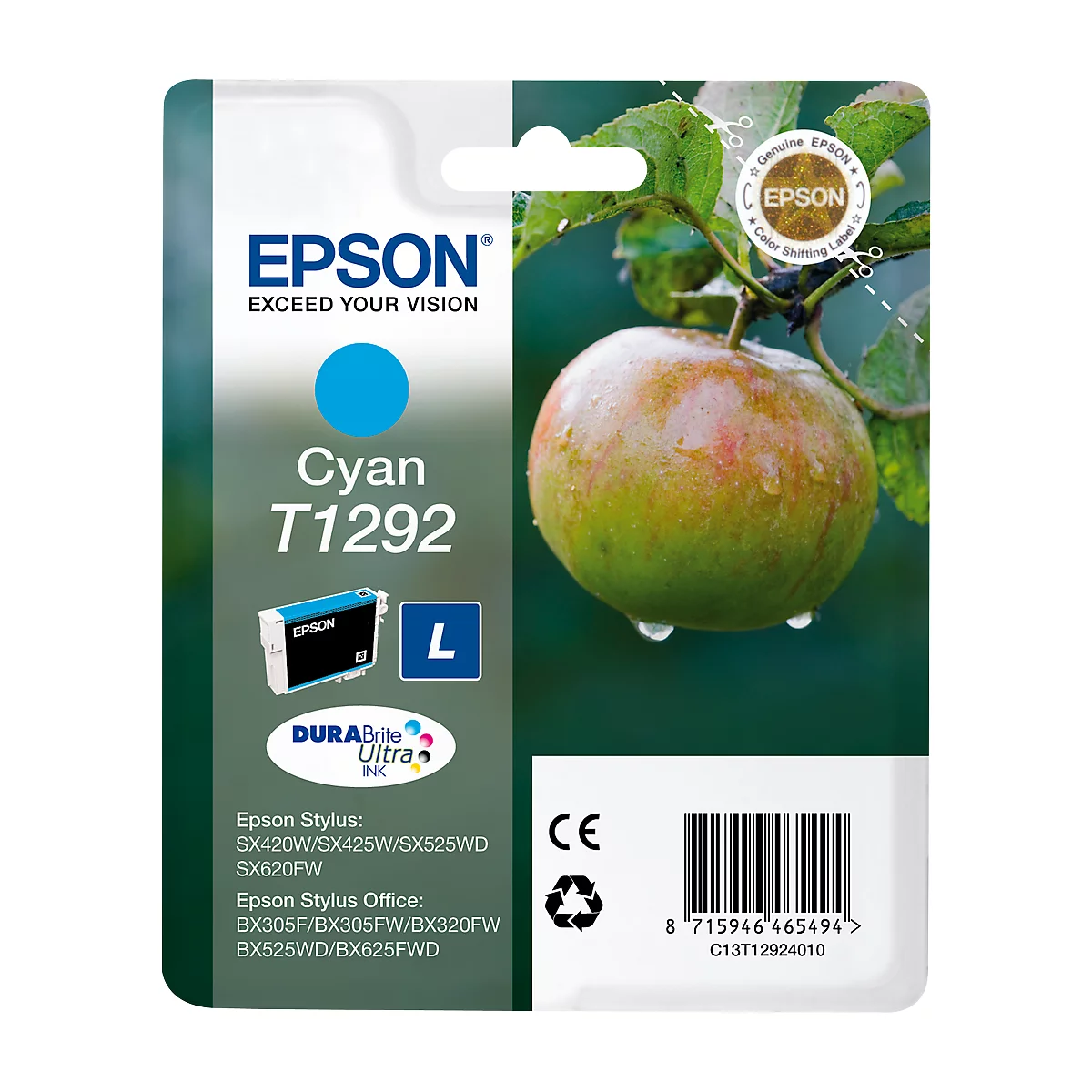 Cartouche d'imprimante cyan T12924011 Epson