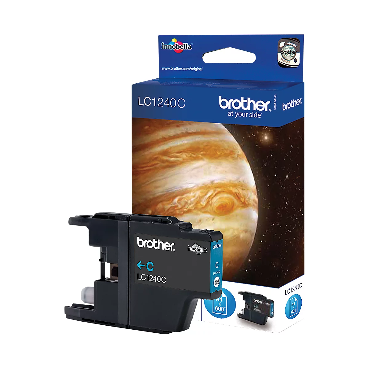 Cartouche d'imprimante LC-1240C Brother, cyan