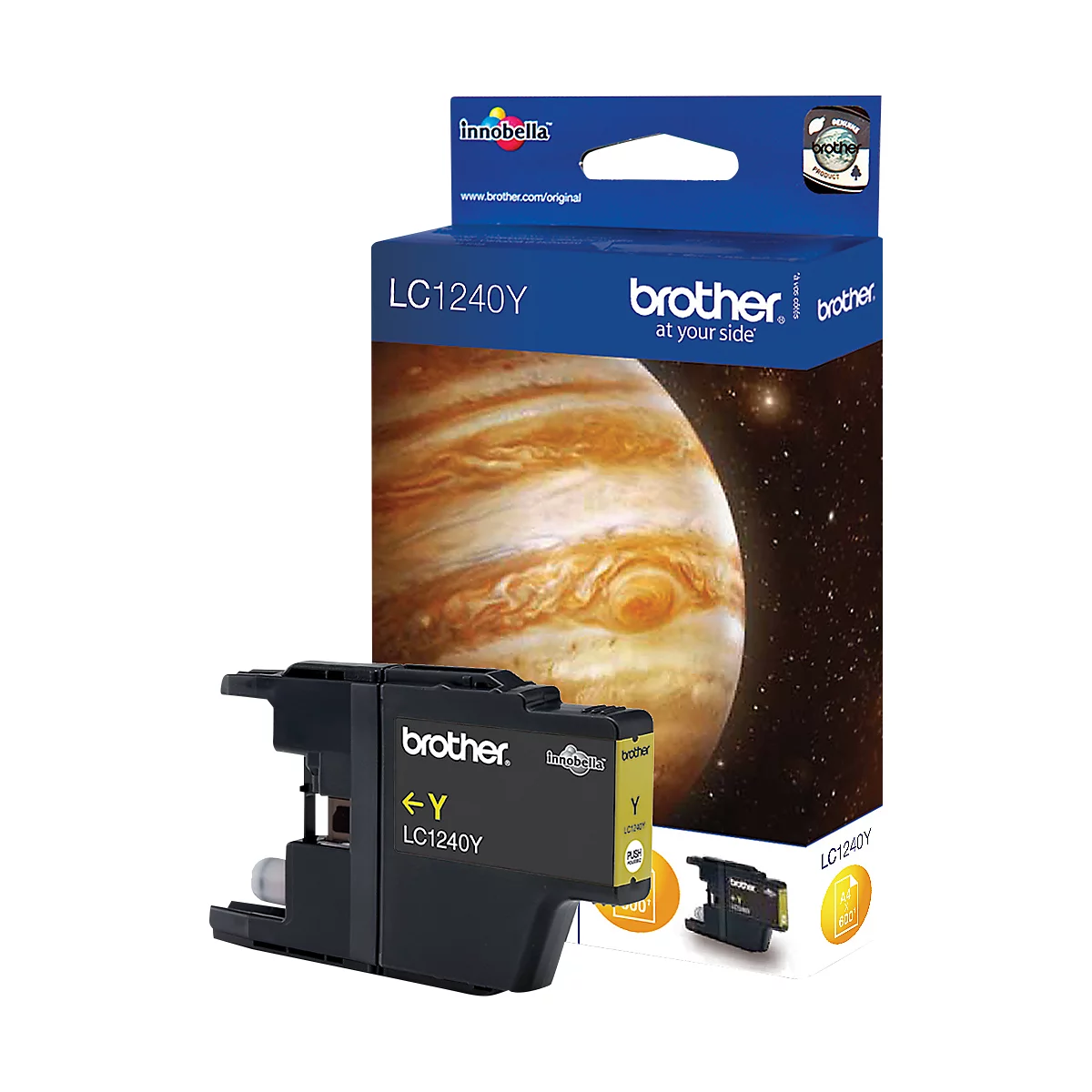 Cartouche d'imprimante LC-1240Y Brother, jaune