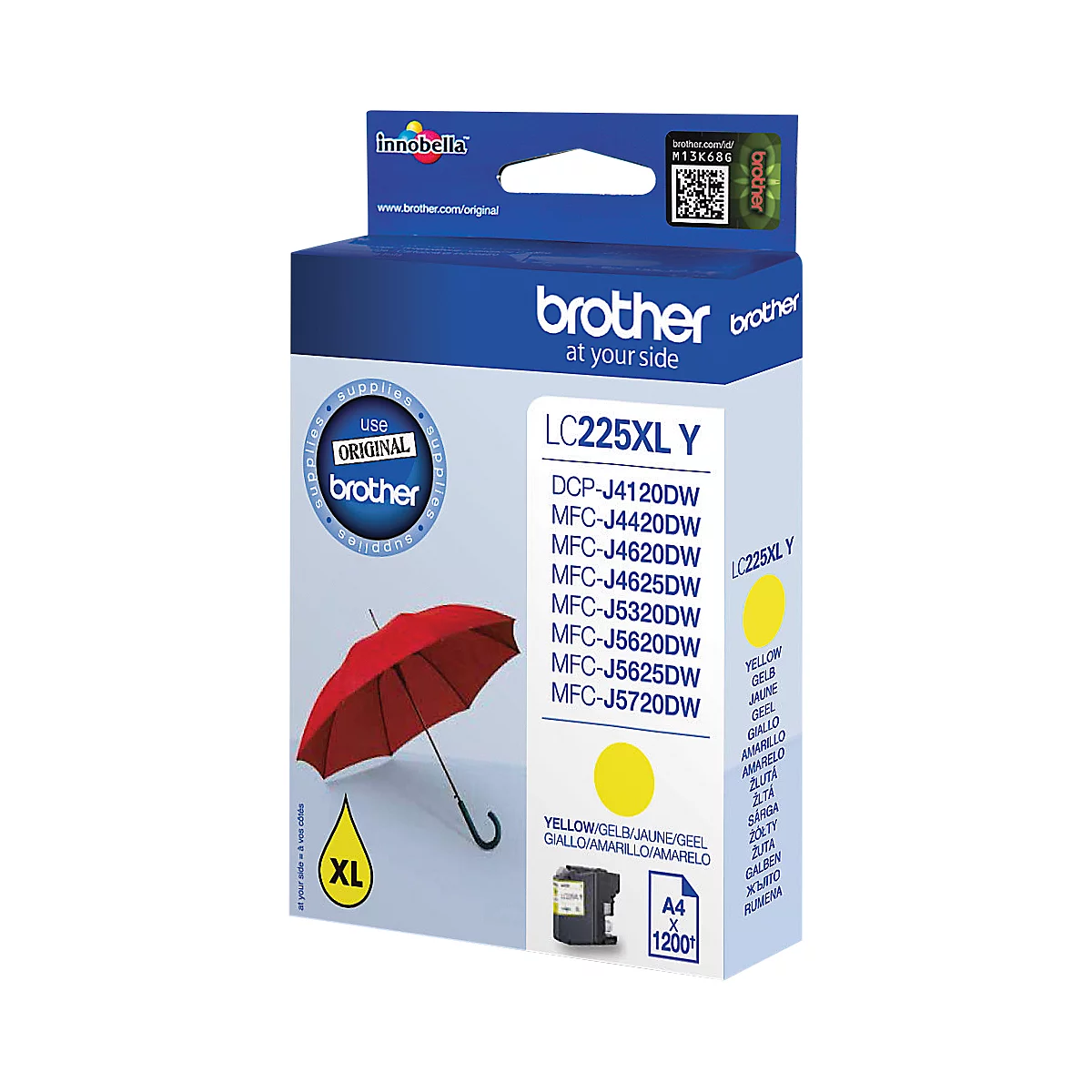 Cartouche d'imprimante LC-225XLY Brother, jaune