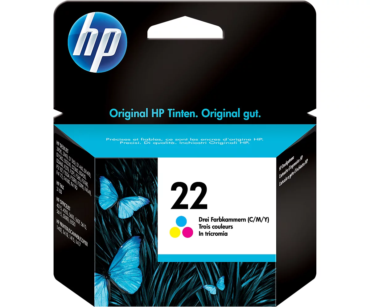 Cartouche d'imprimante n° 22 color (C9352AE) HP acheter à prix avantageux