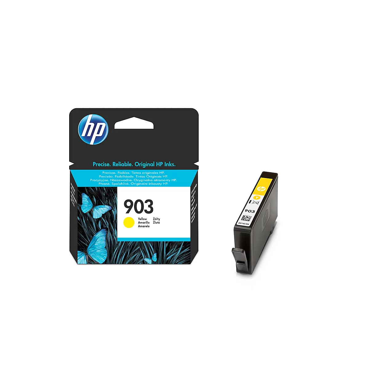 CARTOUCHE D'ENCRE HP ORIGINAL T6M15AE /T6M03AE /T6M07AE /T6M11AE N°903XL  NOIR/CYAN/MAGENTA/JAUNE