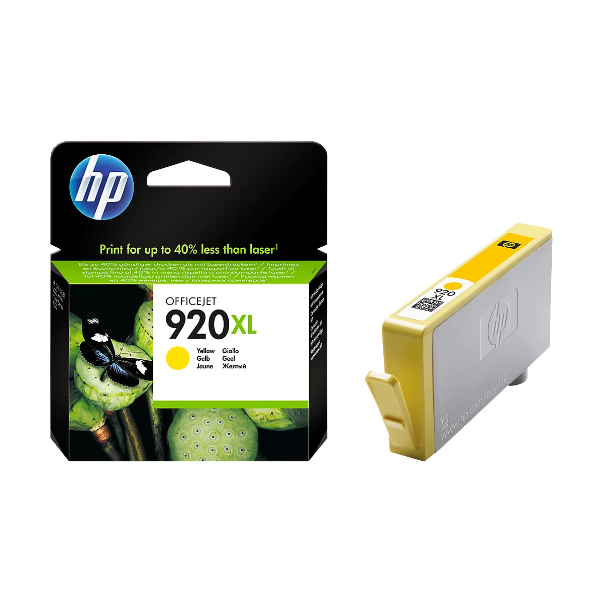 Cartouche d'imprimante n° 920XL jaune (CD974AE) HP