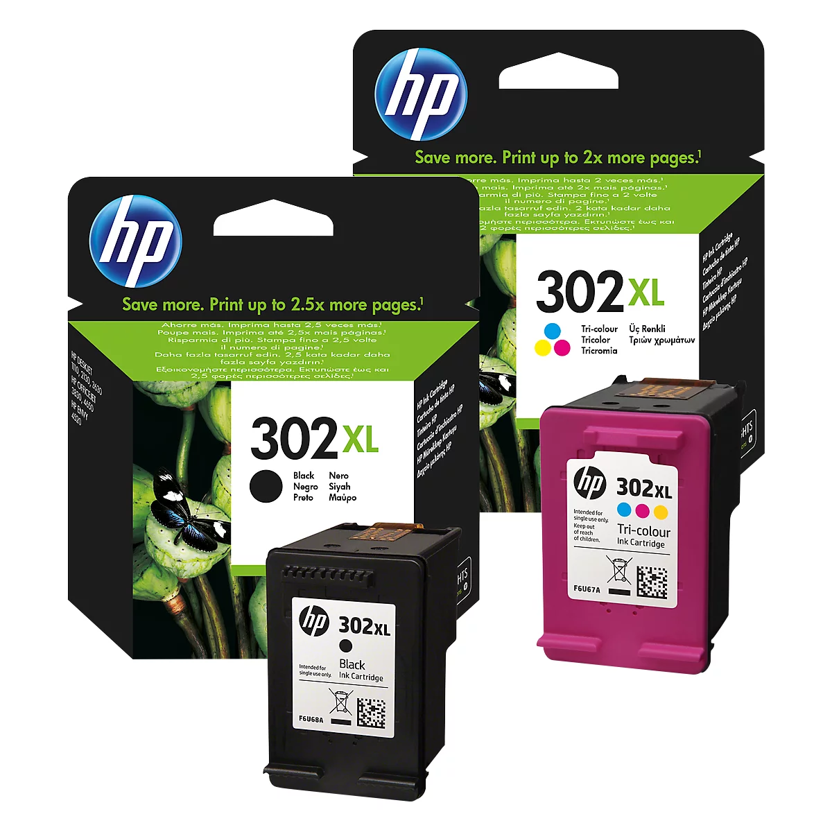 CARTOUCHE D'ENCRE COMPATIBLE HP 302XL - F6U68AE / F6U67AE N°302XL