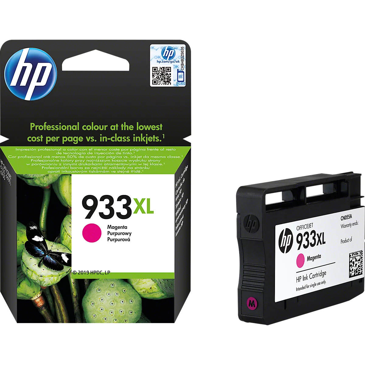 Cartouches d'encre originales HP 932XL/933XL CMYK, Mixpack, cyan, magenta, jaune, noir