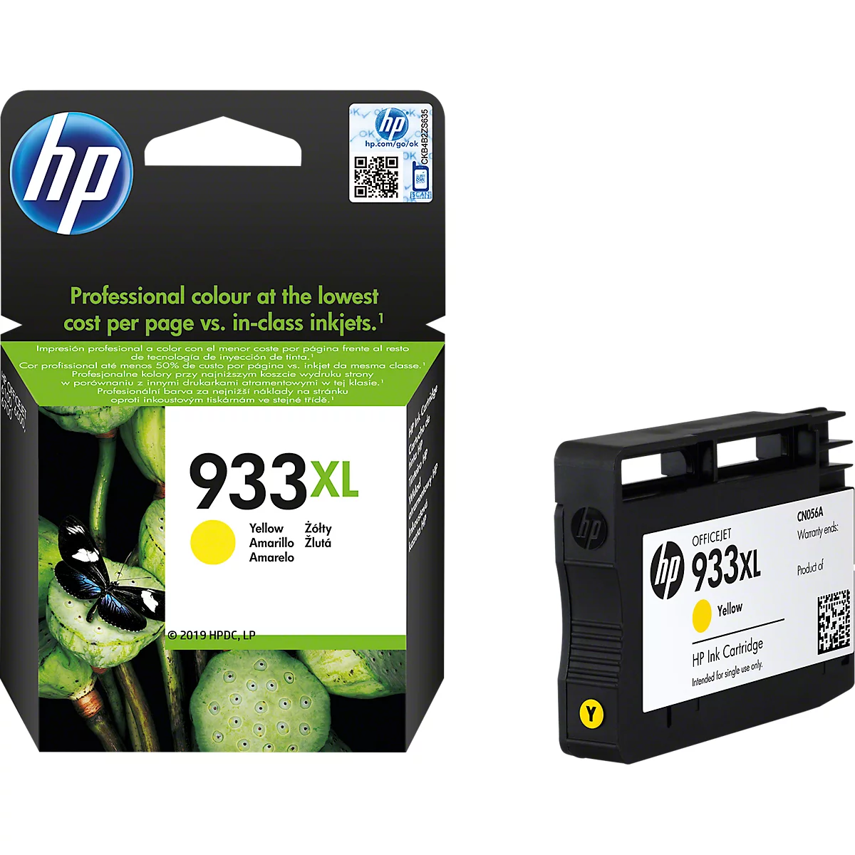 Cartouches d'encre originales HP 932XL/933XL CMYK, Mixpack, cyan, magenta, jaune, noir