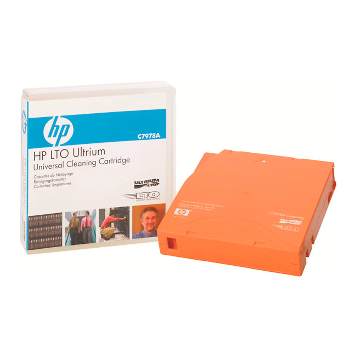 Cartouches de données Ultrium Cleaning HP, orange, Cartouche de nettoyage universelle Utrium