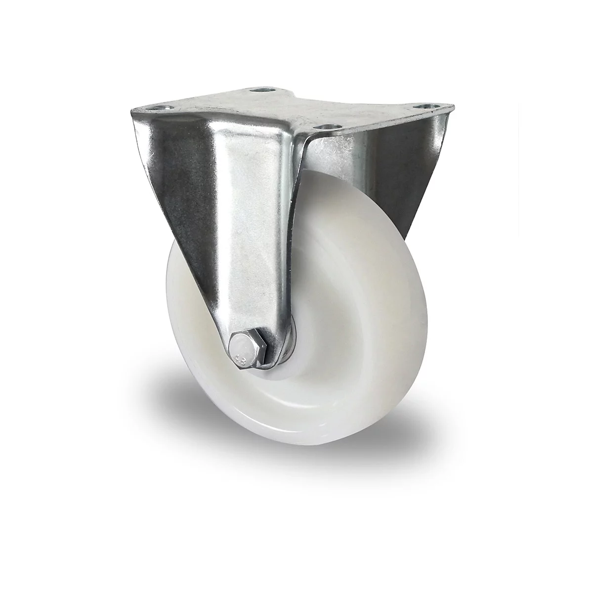 CASCOO Bokwiel Z0Z0, met wiel ø 150 mm x B 50 mm, polyamide velg, polyamide loopvlak, naturel/wit, dubbele kogellager, tot 800 kg