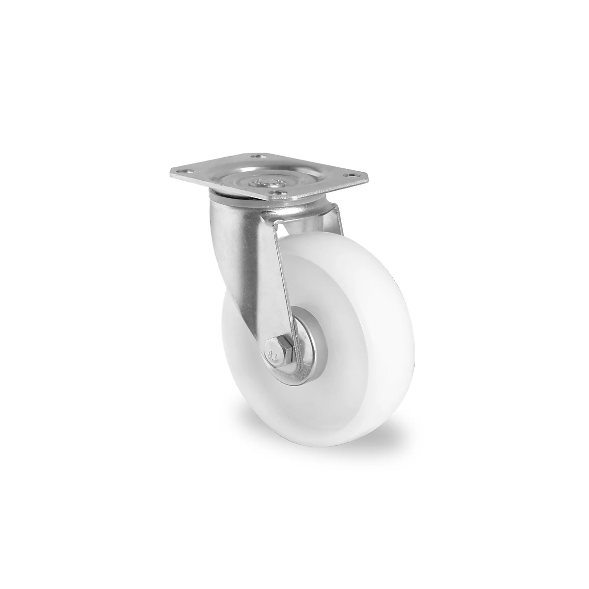 CASCOO zwenkwiel N0N0, met wiel ø 200 mm x B 50 mm, polyamide velg, polyamide loopvlak, naturel/wit, rollager, tot 300 kg