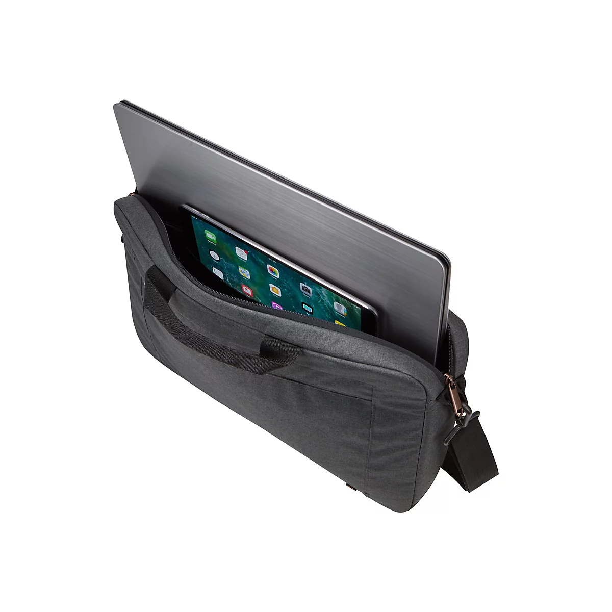 Case Logic ERA Laptop Attaché - Notebook-Schultertasche - 39.6 cm (15.6') - Obsidian
