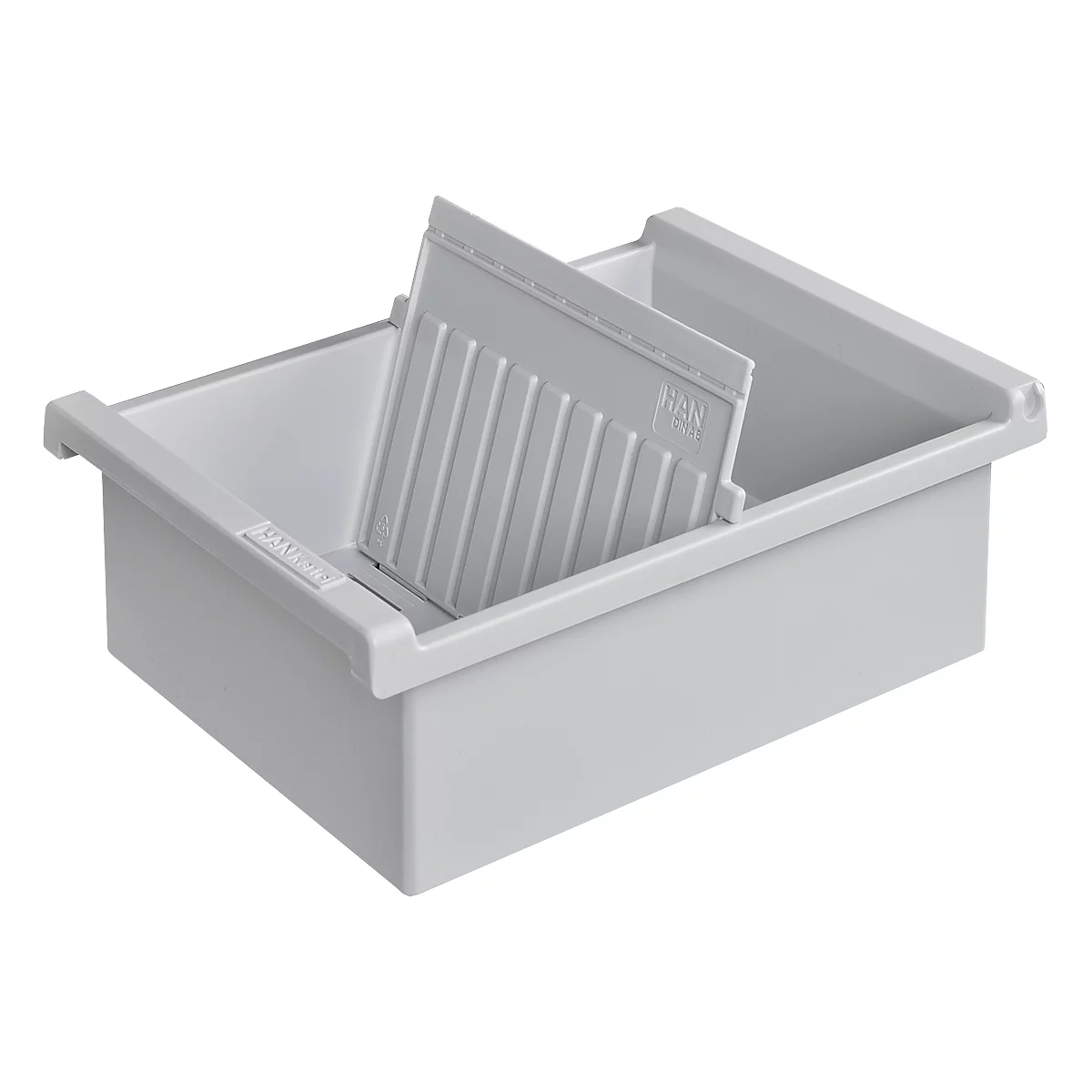 Casier à fiches HAN, plastique, A6 paysage, gris