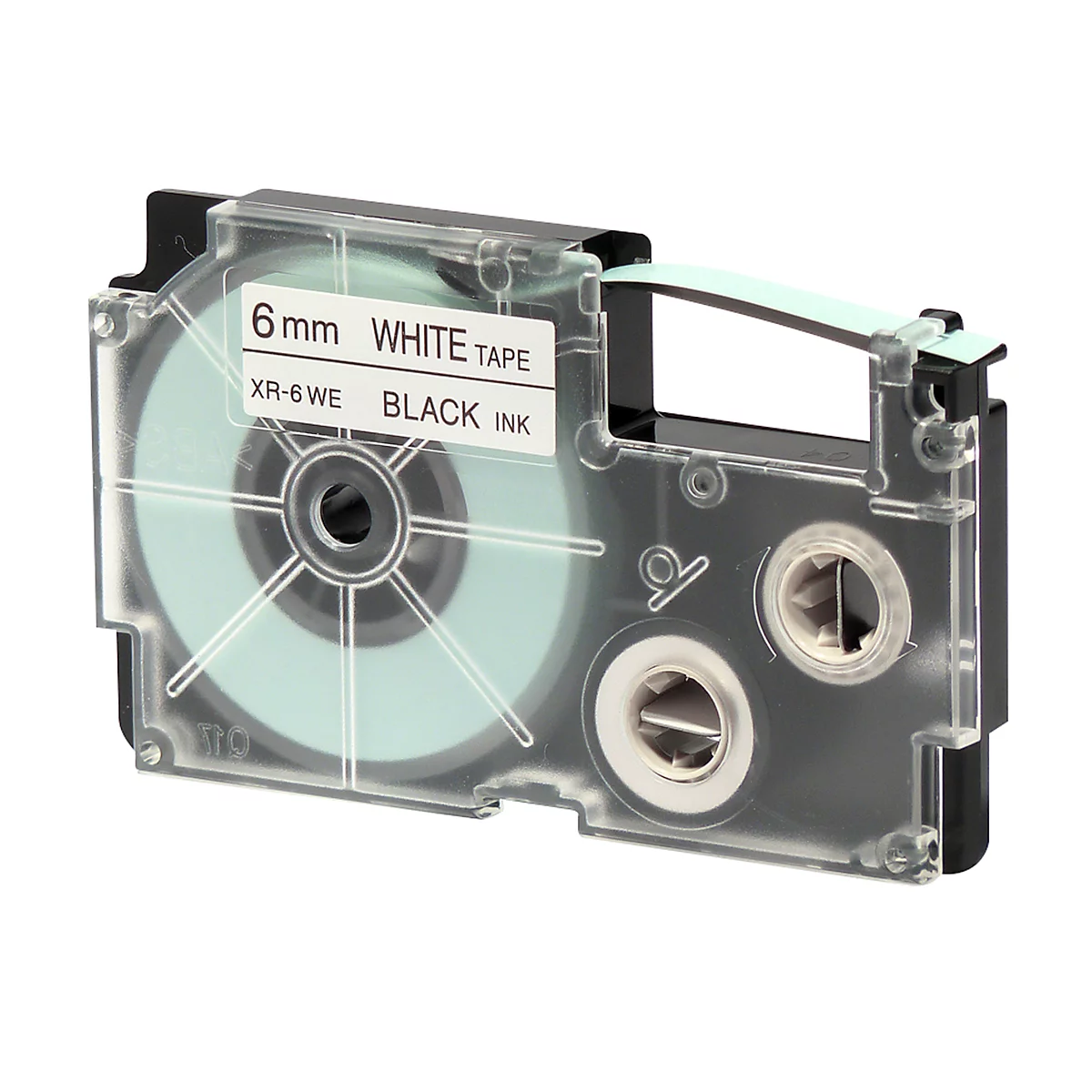 CASIO® labeltape XR-6WE1, 6 mm breed, wit
