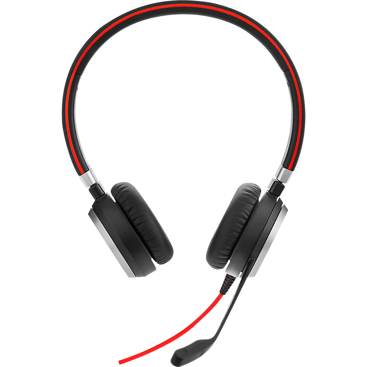 Casque d'écoute Jabra Evolve 40, filaire, prise USB 2.0/3.0/3.5 mm, suppression passive du bruit, Busylight, binaural