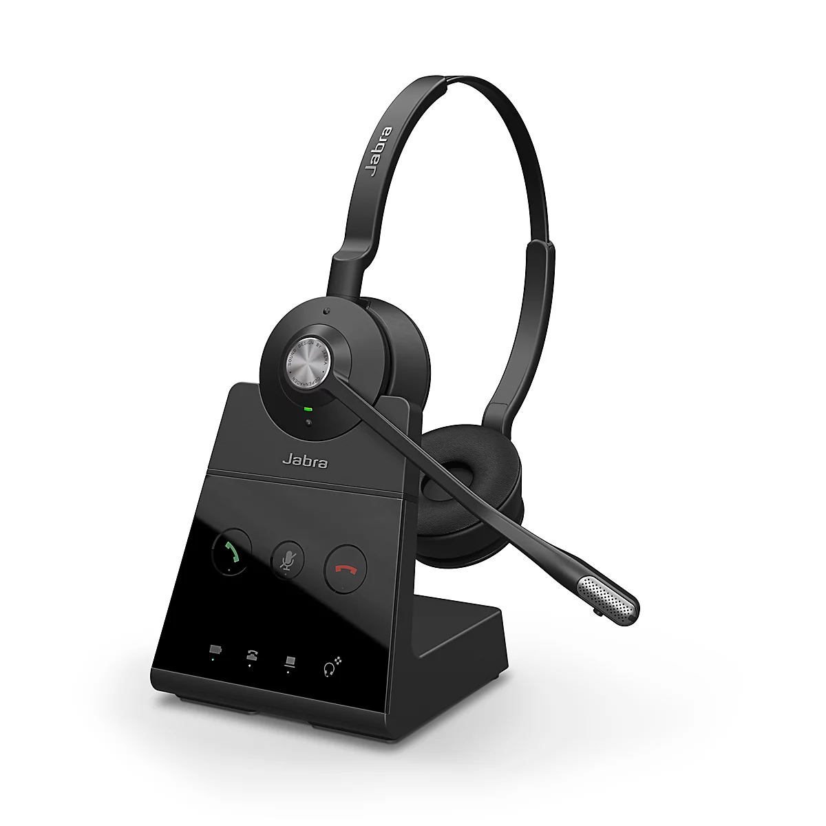 Casque DECT Jabra Engage 65, portée 150 m, jusqu'à 13 h, filtre antibruit, lampe busylight, bandeau réglable, binaural