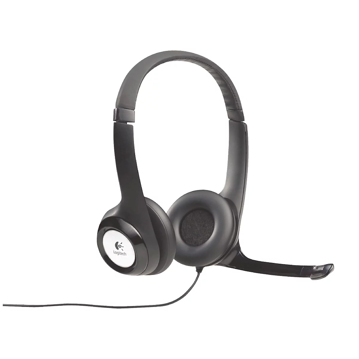 Casque USB Logitech H390, binaural, filaire, microphone avec réduction du bruit, noir