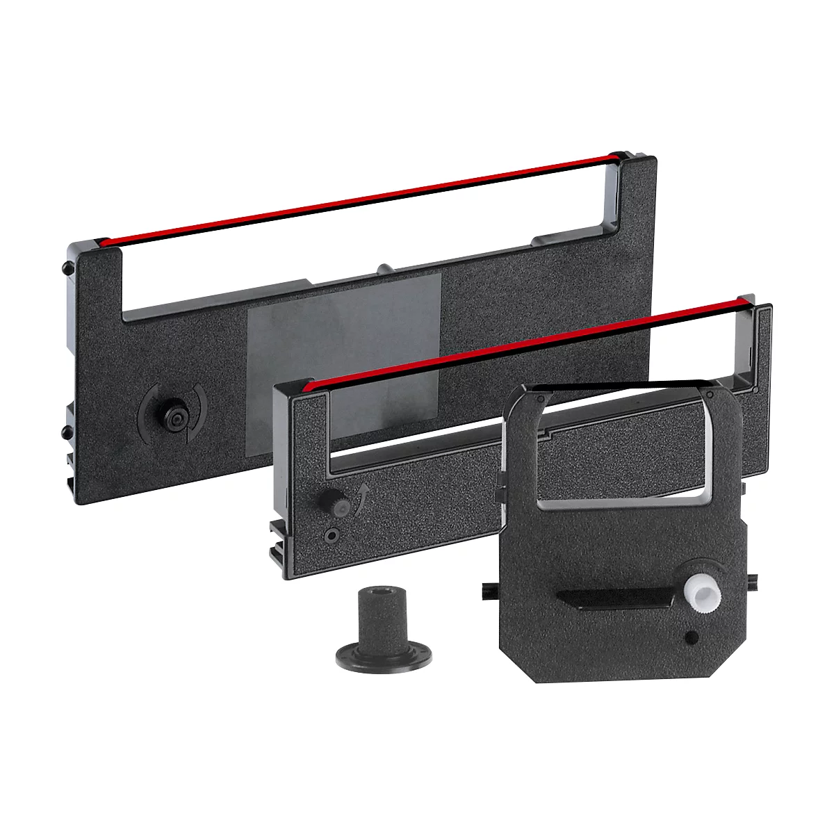 Cassette d'impression pour pointeuses, noir/rouge