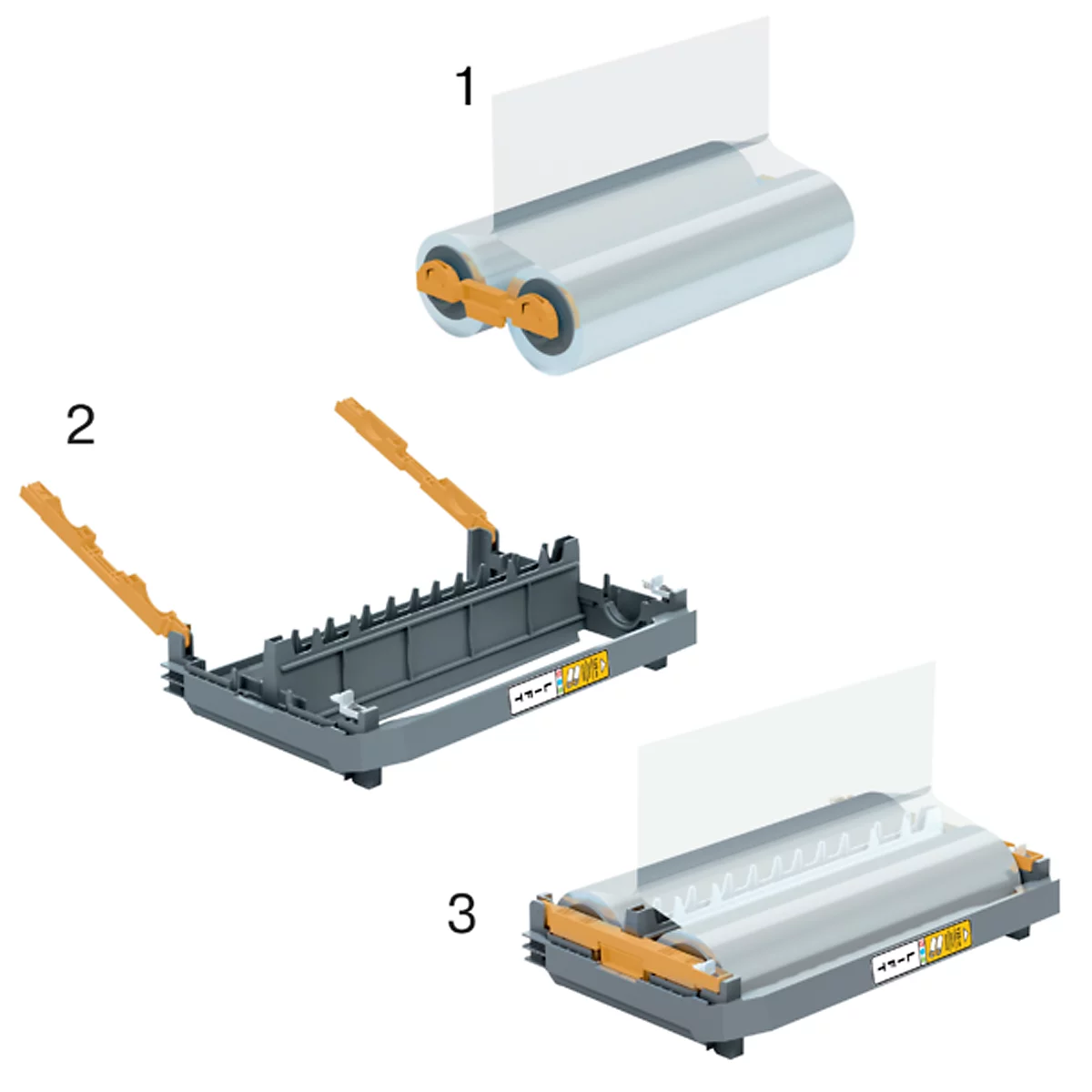 Cassette de film rechargeable GBC Foton 30, avec rouleau de plastification 125 mic, brillant, jusqu'à 150 pages A4