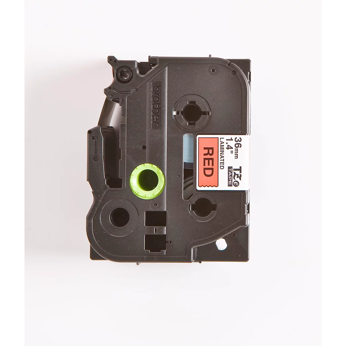 Cassette de ruban pour titreuses TZe-461 Brother, 36 mm, rouge/noir