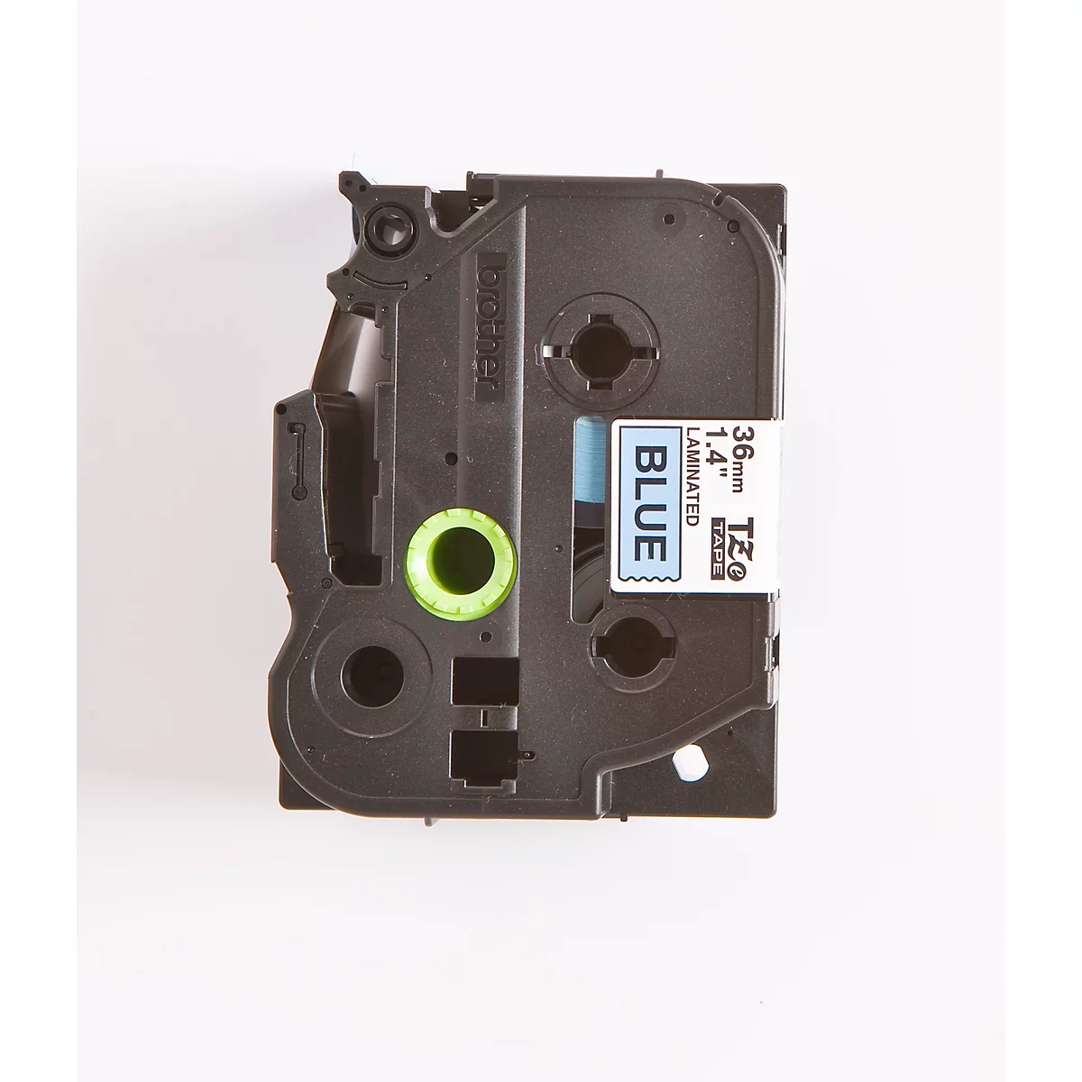 Cassette de ruban pour titreuses TZe-561 Brother, 36 mm, bleu/noir