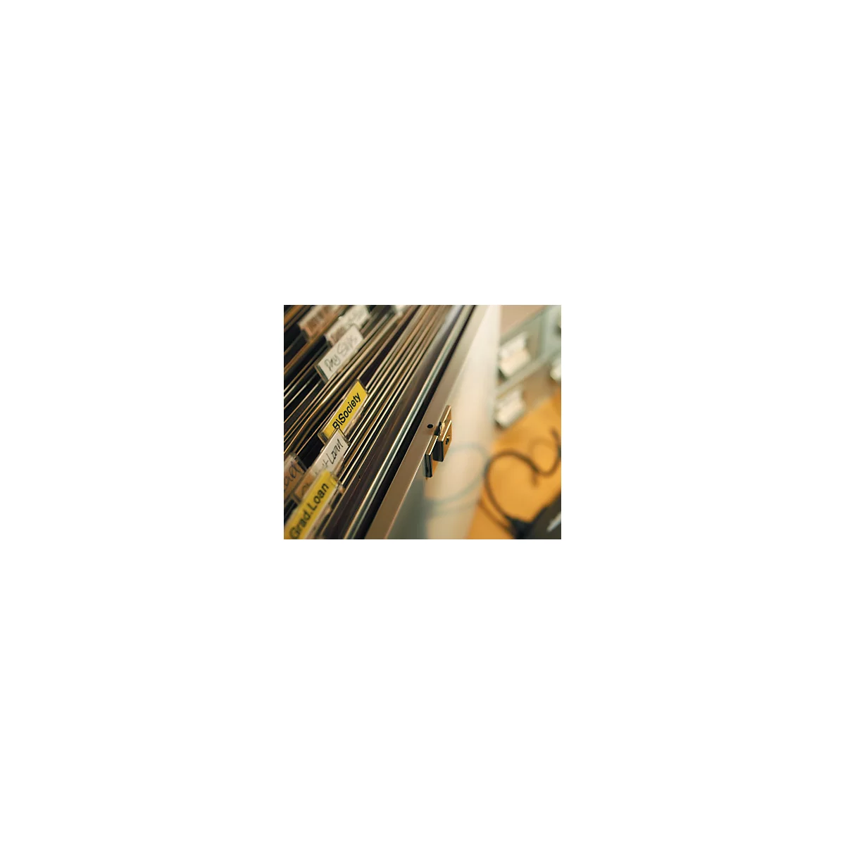 Cassette de ruban pour titreuses TZe-631 Brother, 12 mm de largeur, jaune/noir