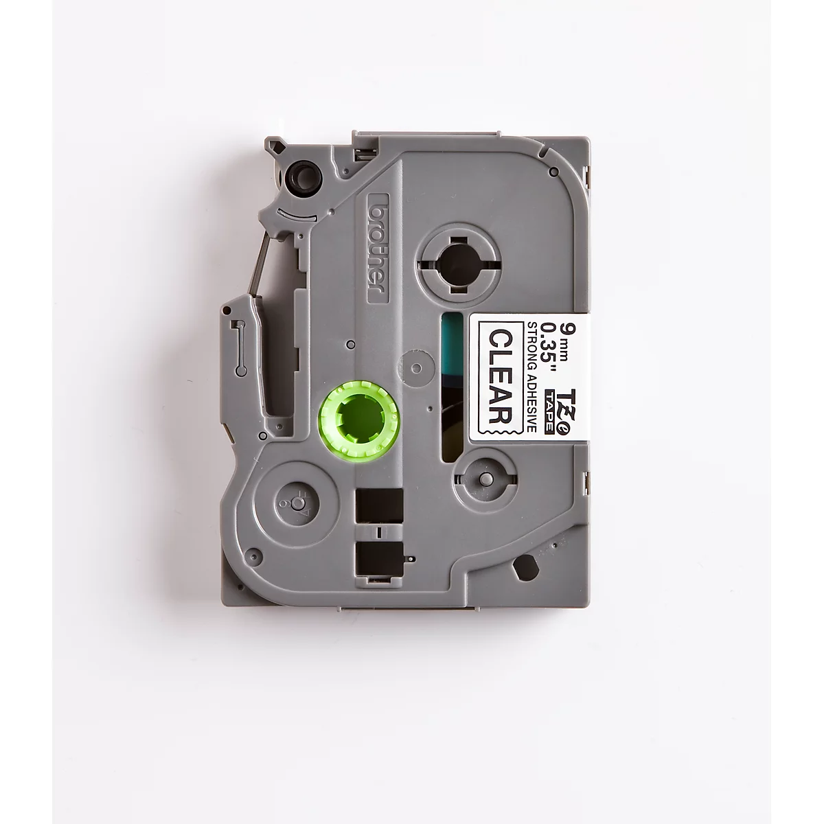 Cassette de ruban pour titreuses TZe-S121 Brother, 9 mm de largeur, incolore/noir