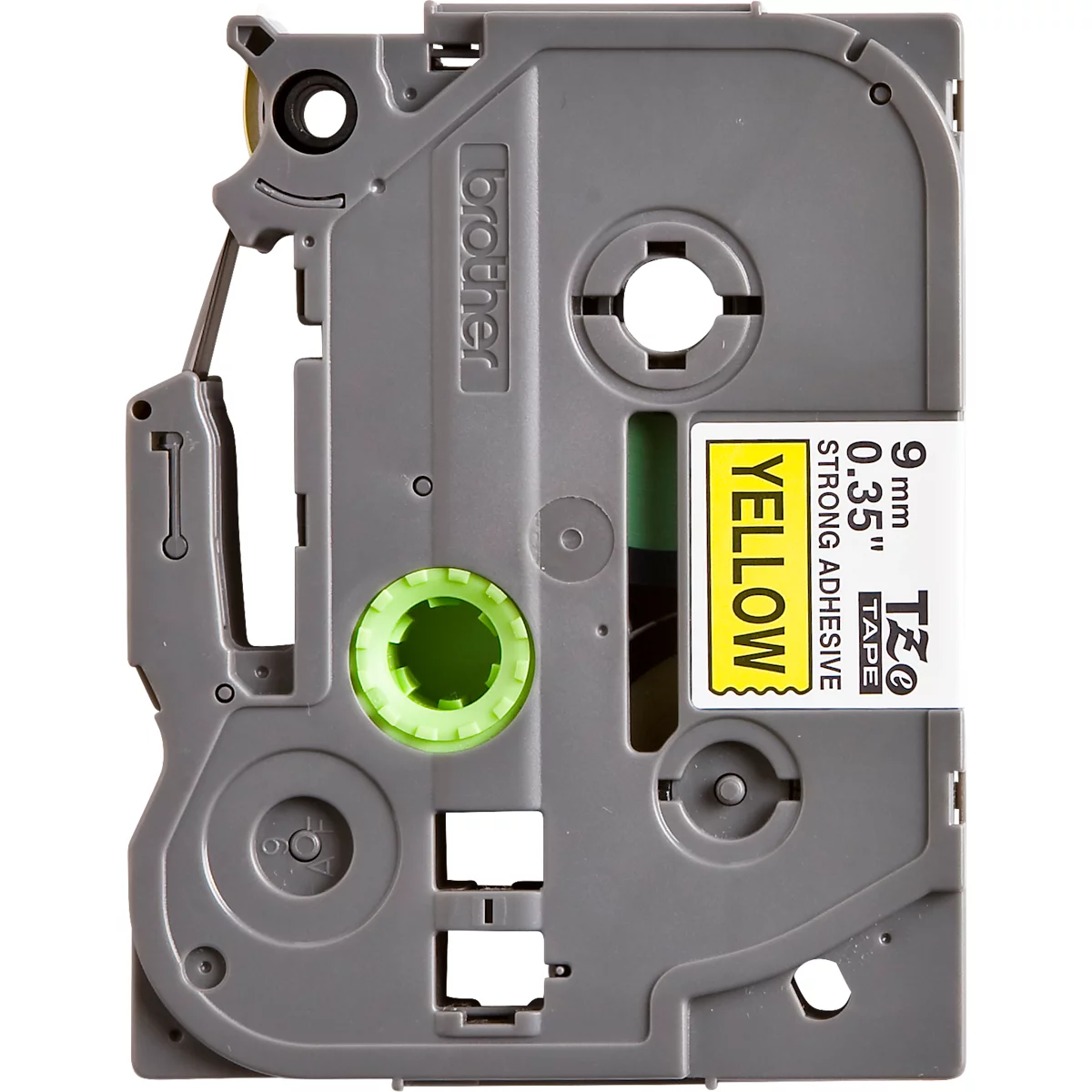Cassette de ruban pour titreuses TZe-S621 Brother, 9 mm de largeur, jaune/noir