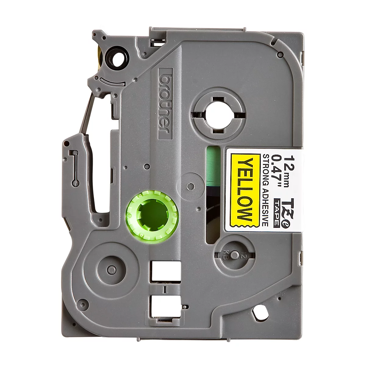 Cassette de ruban pour titreuses TZe-S631 Brother, 12 mm de largeur, jaune/noir