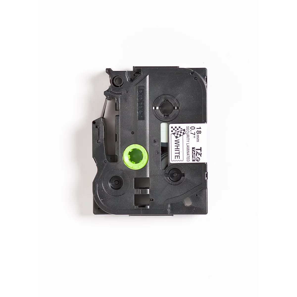 Cassette de ruban pour titreuses TZe-SE4 Brother, blanc/noir