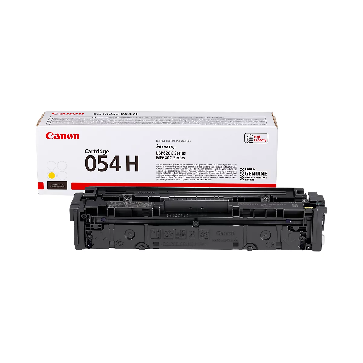 Cassette de toner 054H Y Canon, jaune