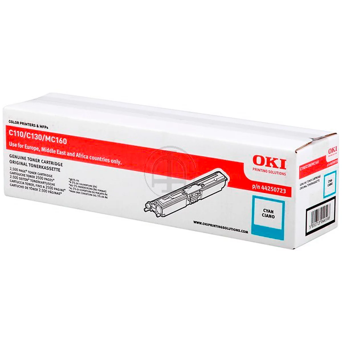 Cassette de toner 44250723 OKI, cyan