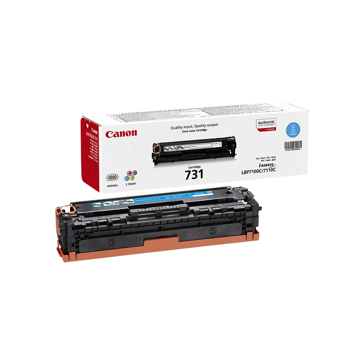Cassette de toner 731 C Canon, cyan