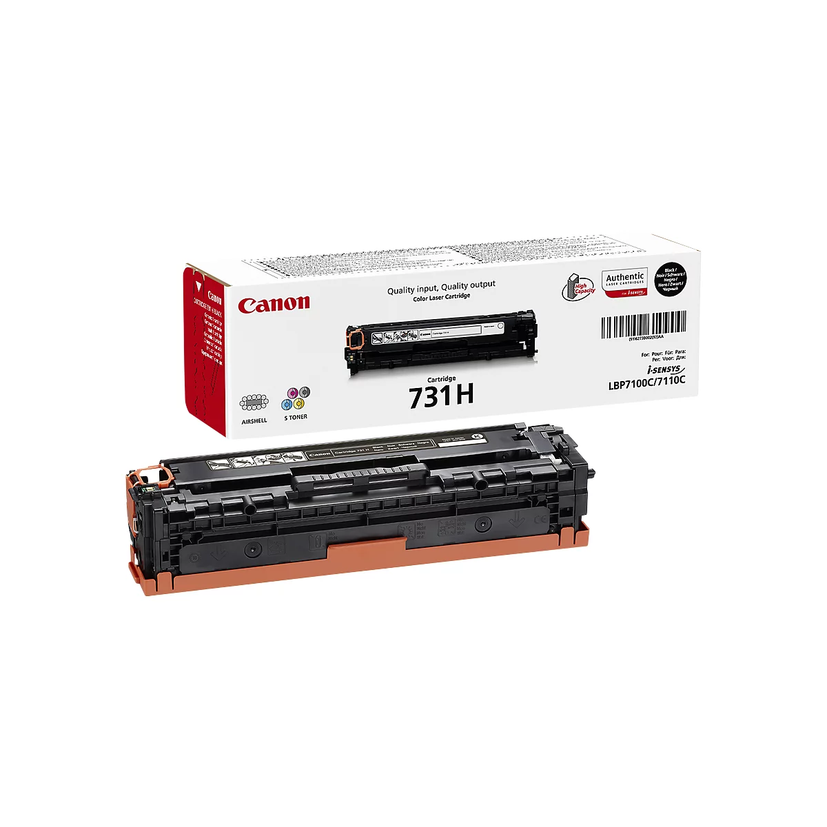Cassette de toner 731 H BK Canon, noir