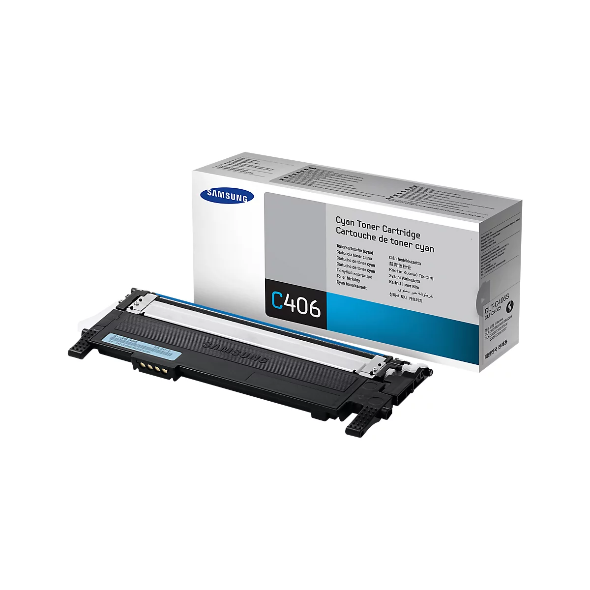 Cassette de toner CLT-C406S/ELS SAMSUNG, cyan
