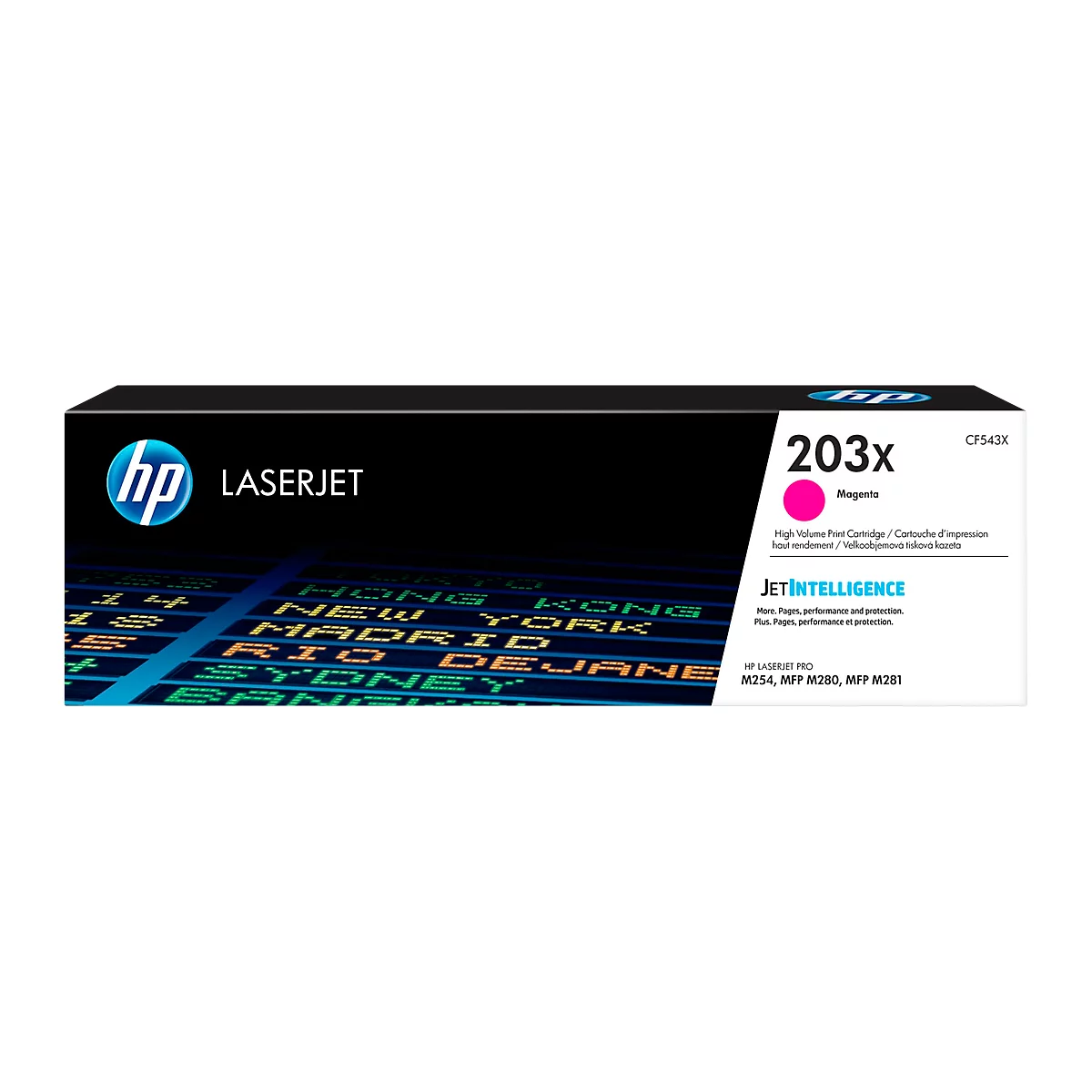 Cassette de toner HP 203X pr. Color LaserJet CF543X, magenta