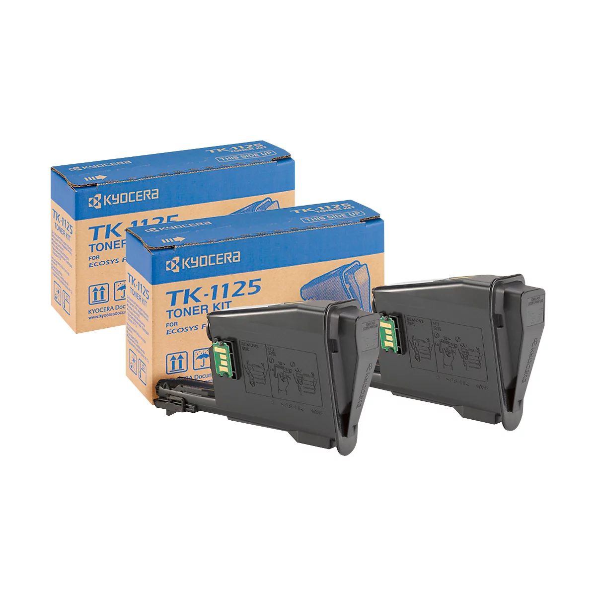 Cassette de toner TK-1125 KYOCERA, Lot éco, 2 p.
