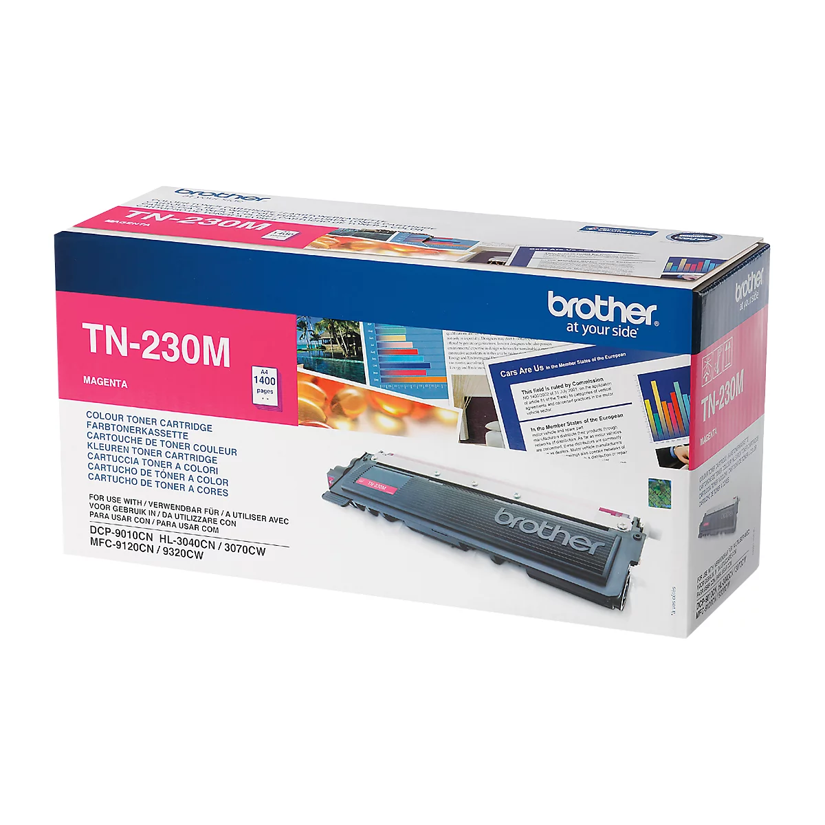 Cassette de toner TN-230M Brother, magenta