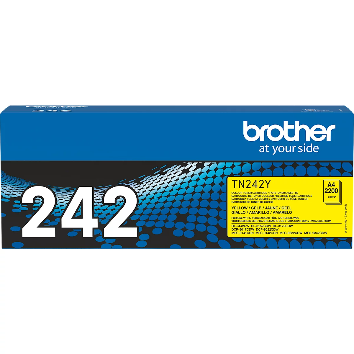 Cassette de toner TN-242Y Brother, jaune