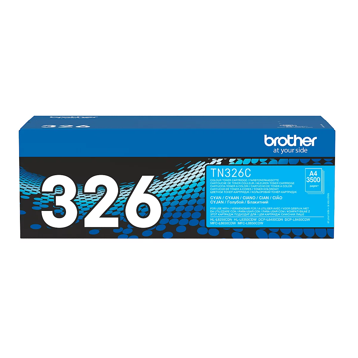 Cassette de toner TN-326C Brother, cyan