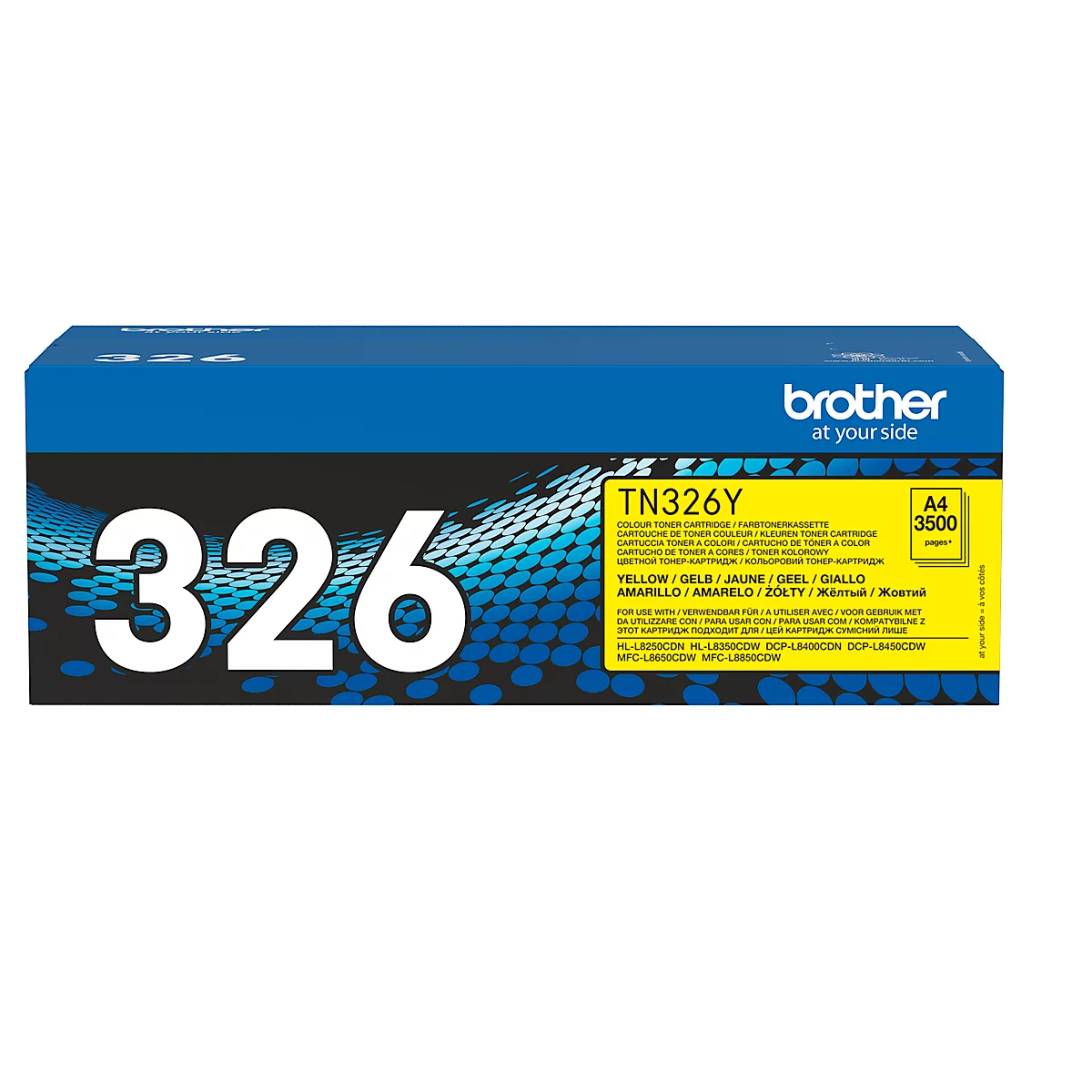 Cassette de toner TN-326Y Brother, jaune
