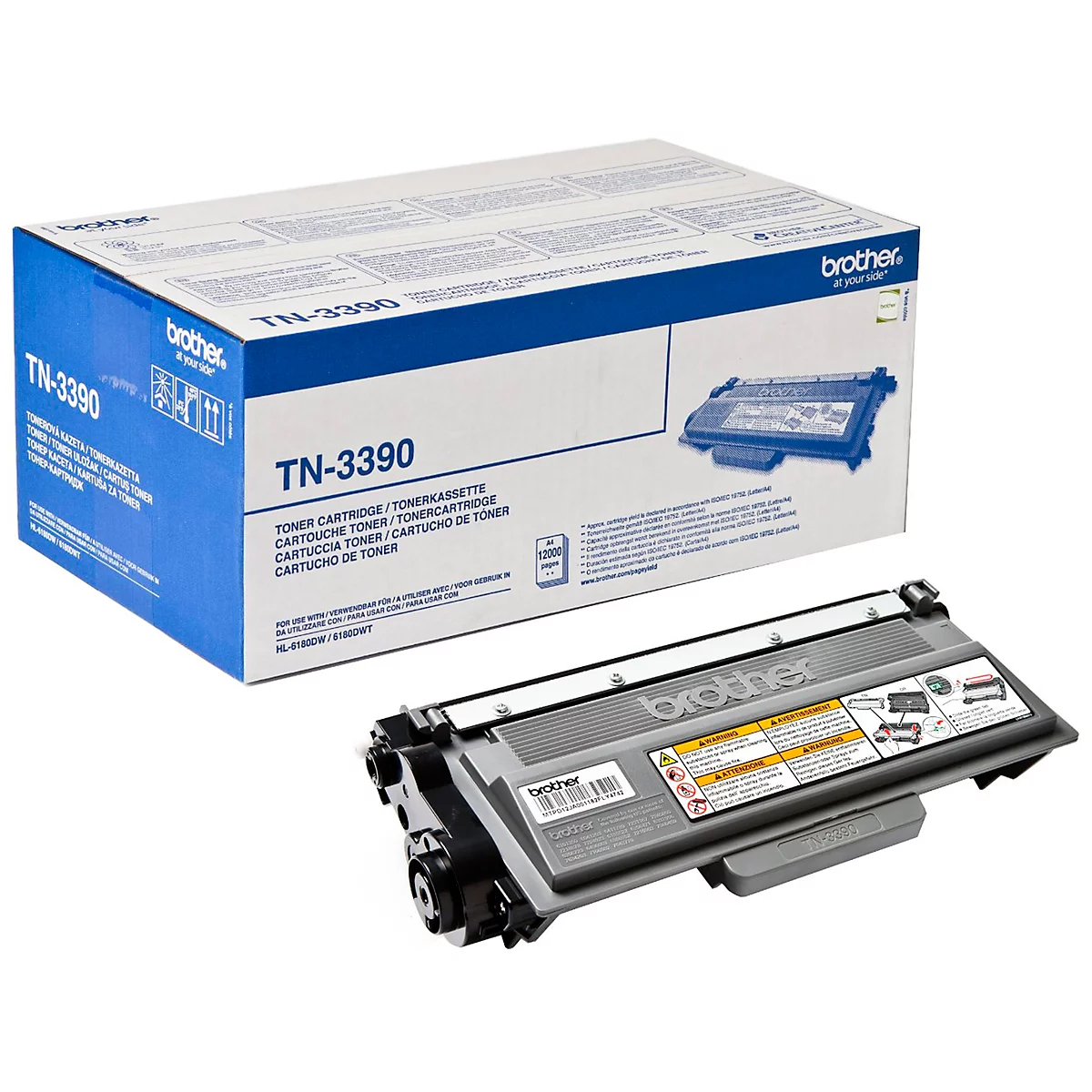 Cassette de toner TN-3390 Brother, noir