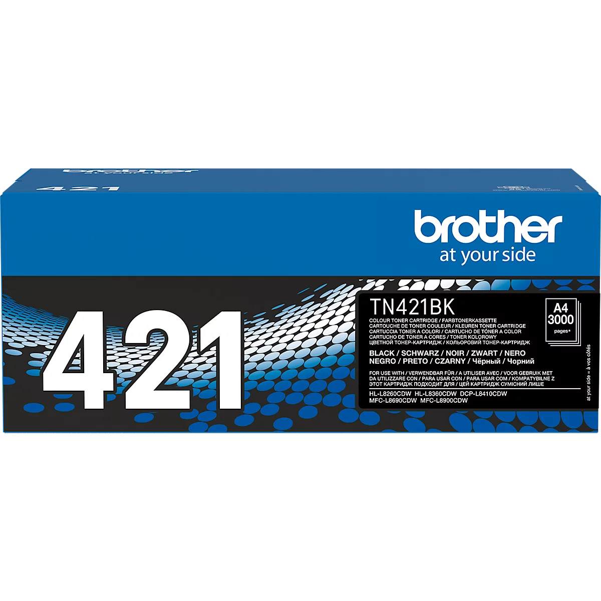Cassette de toner TN-421BK Brother, noir
