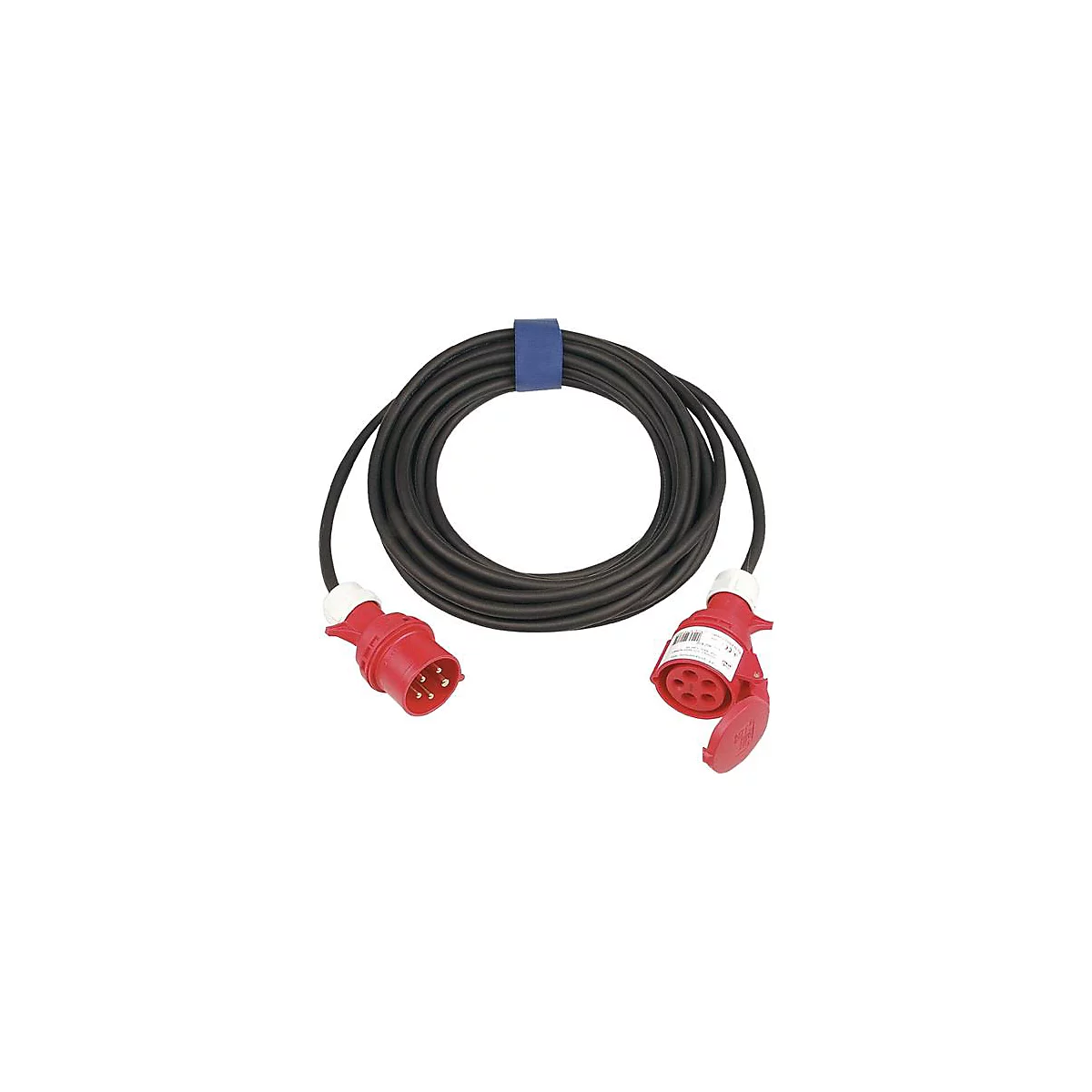CEE-Verlängerung 16 A 400 V 25m H07RN-F 5x1,5 mm2 schwarz IP44