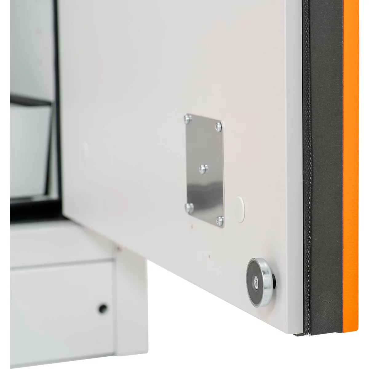 Cemo armoire de sécurité type 90 PROline 12/20, portes à fermeture automatique, L 1200 x P 600 x H 1950 mm, 33 litres, gris/orange