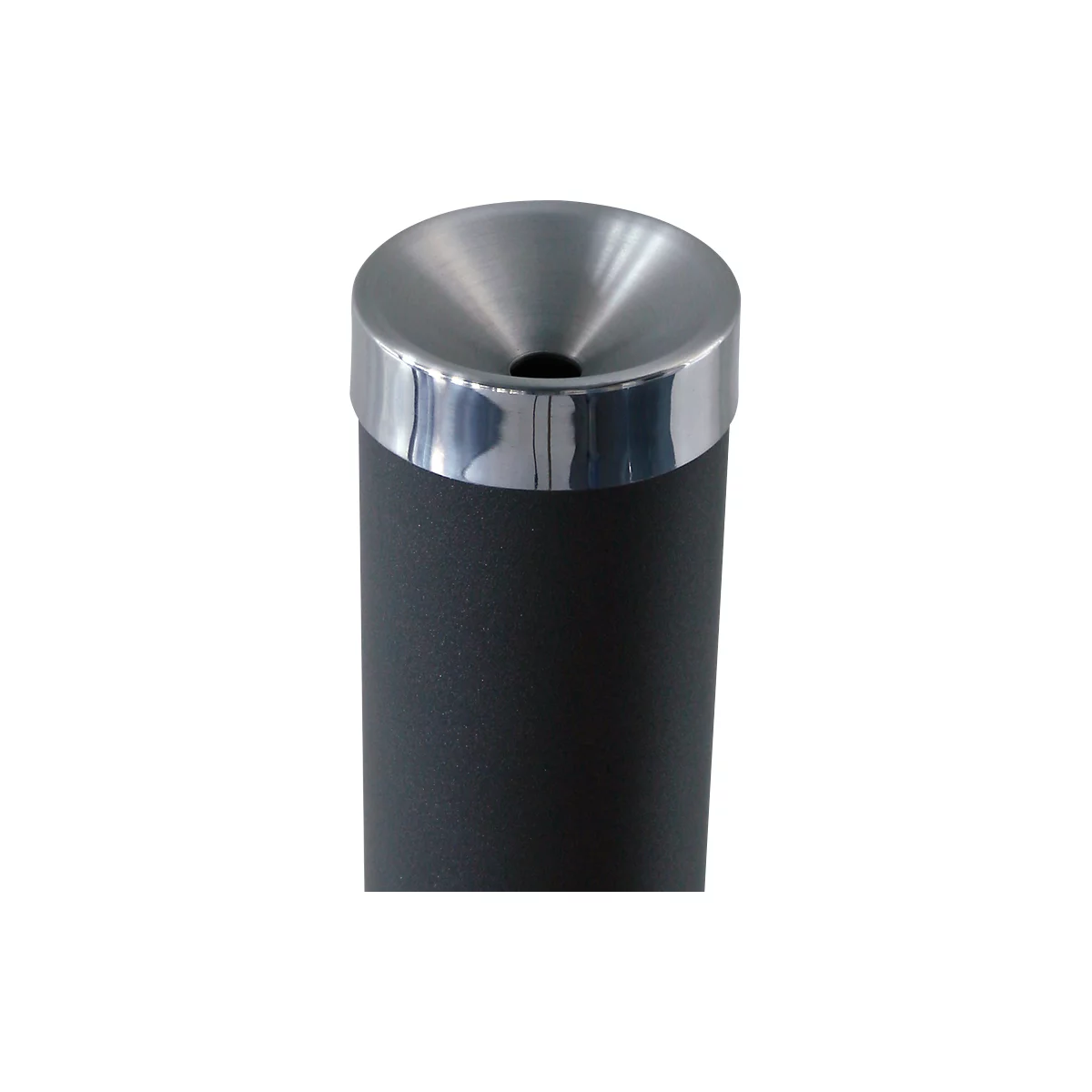 Cendrier « colonne », aluminium, Ø 300 x H 780 mm, gris pierre de lune