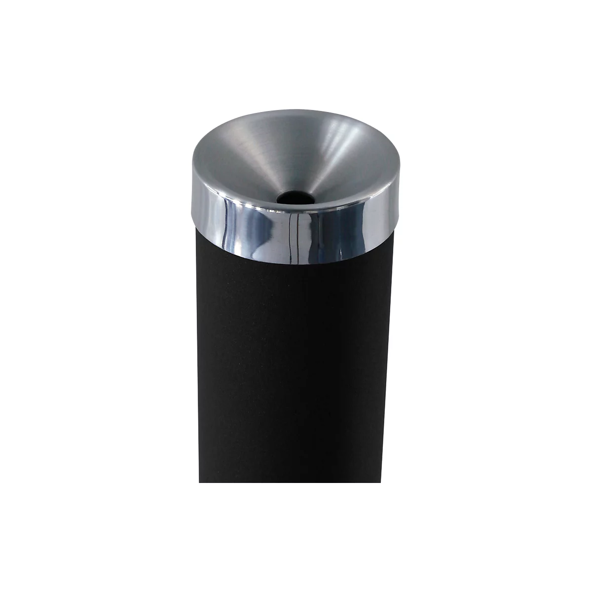 Cendrier « colonne », aluminium, Ø 300 x H 780 mm, noir