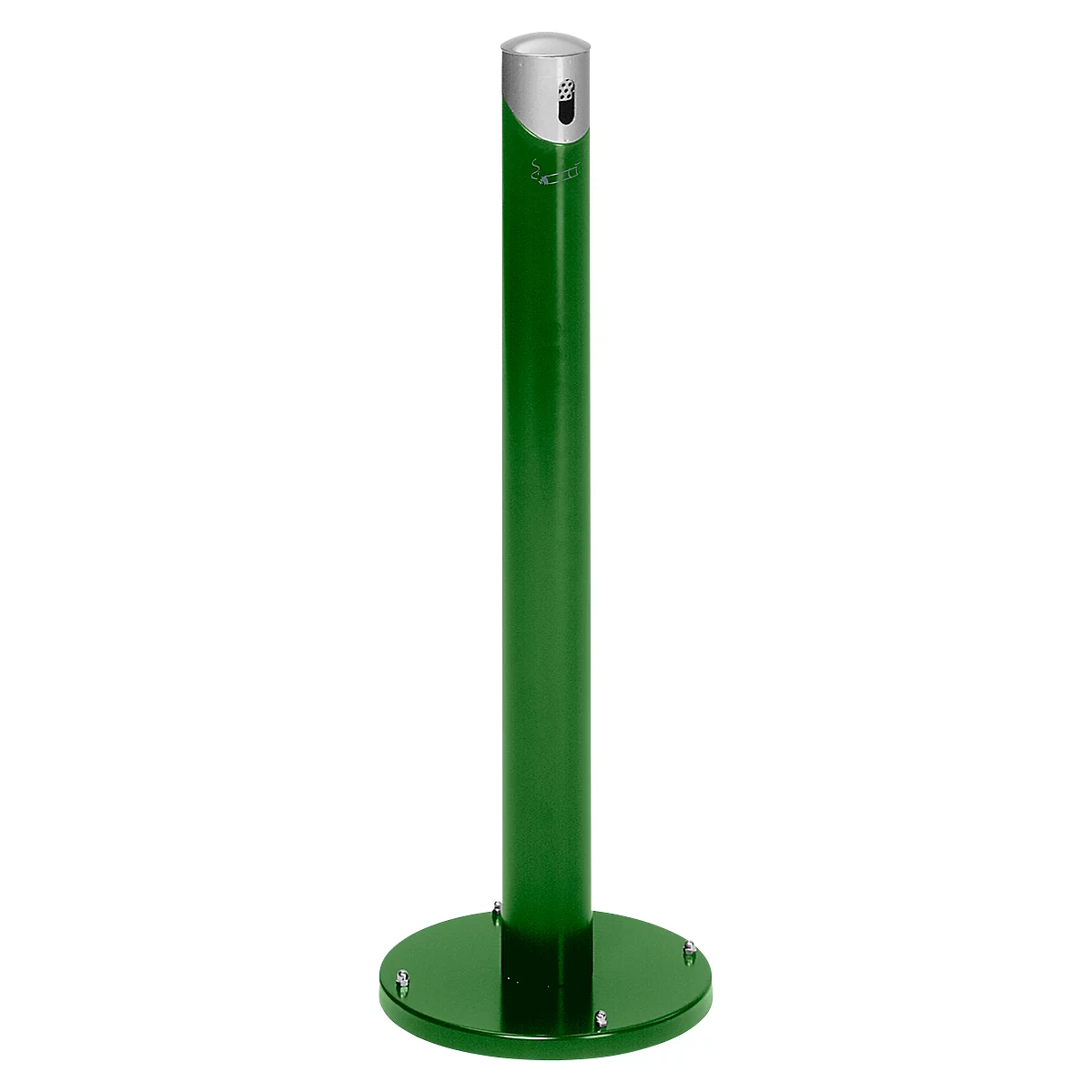 Cendrier colonne SG 105R, rond, vert mousse